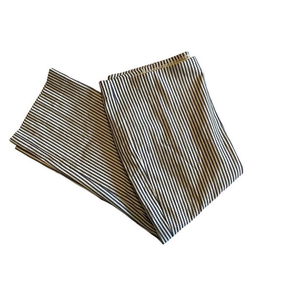 Chico's So Slimming Women Pants 3 US XL/16 Straight Crop Stripe Blue White  NEW - Picture 2 of 11